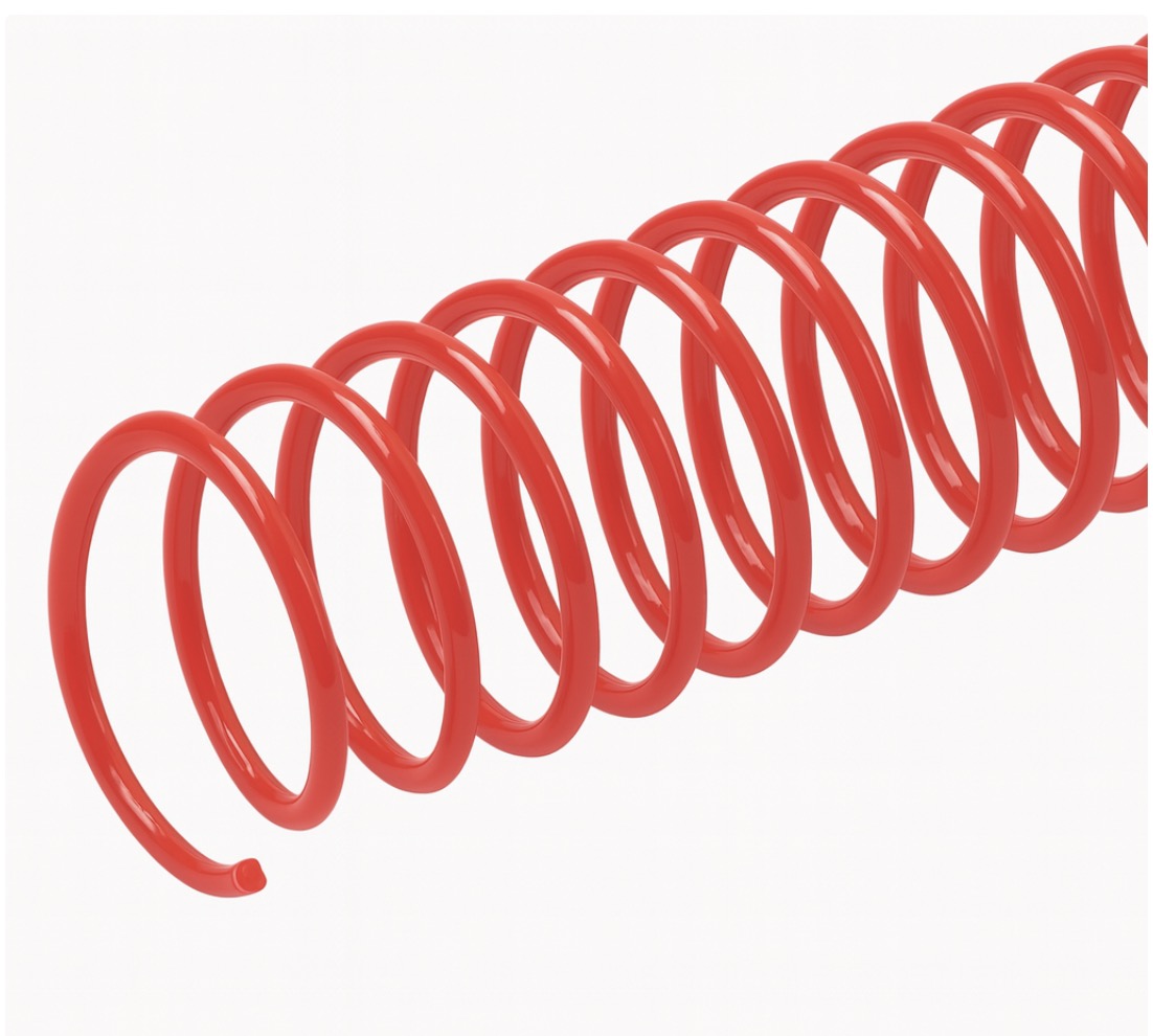 Пластикова спіральна пружина 20мм червона BINDITEK (000011033)